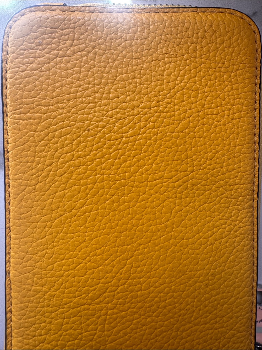 Coach Yellow Leather Multifunction XL Hangtag Wallet - Picture 4 of 8